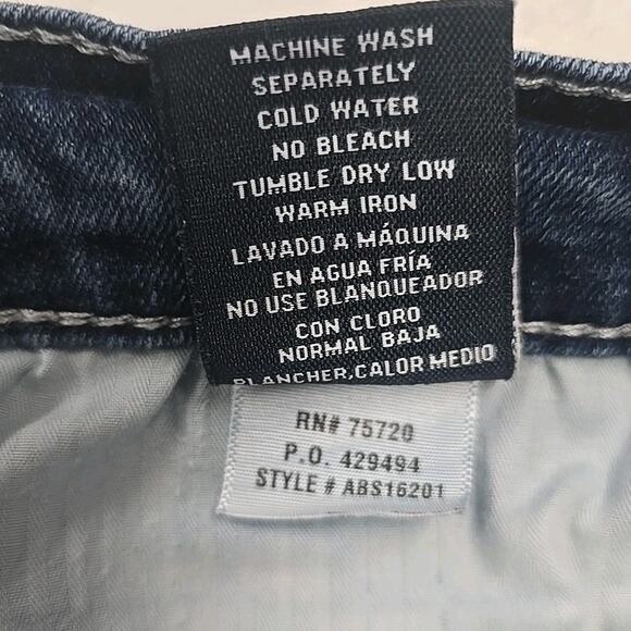 BKE Buckle Mens Jake Straight Jeans Sz 32x30 (32x28) Stretch Whiskered Denim - Picture 6 of 11